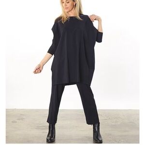 bryn Walker Black Tunic Top
